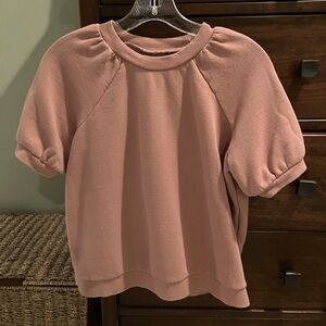 Madewell short sleeve sweatshirt, XS